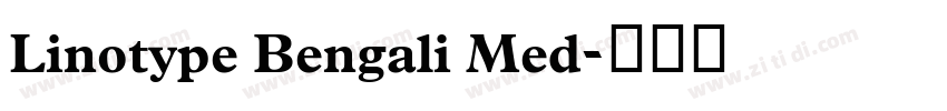 Linotype Bengali Med字体转换